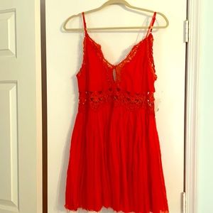 NWT Adorable Free People Orange Boho Sundress!